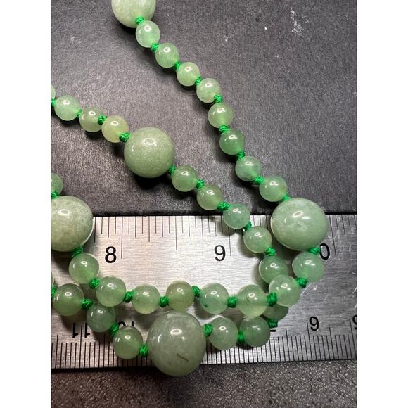 NEW green aventurine endless 30 inch necklace - Picture 11 of 13